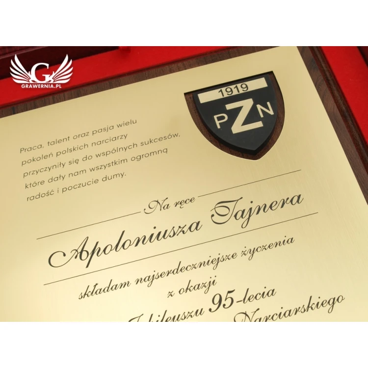 ANNIVERSARY LASER ENGRAVED DIPLOMA - vertical - SL037