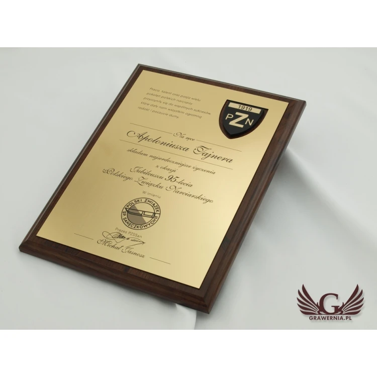 ANNIVERSARY LASER ENGRAVED DIPLOMA - vertical - SL037