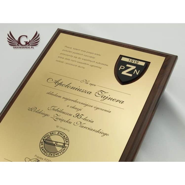 ANNIVERSARY LASER ENGRAVED DIPLOMA - vertical - SL037