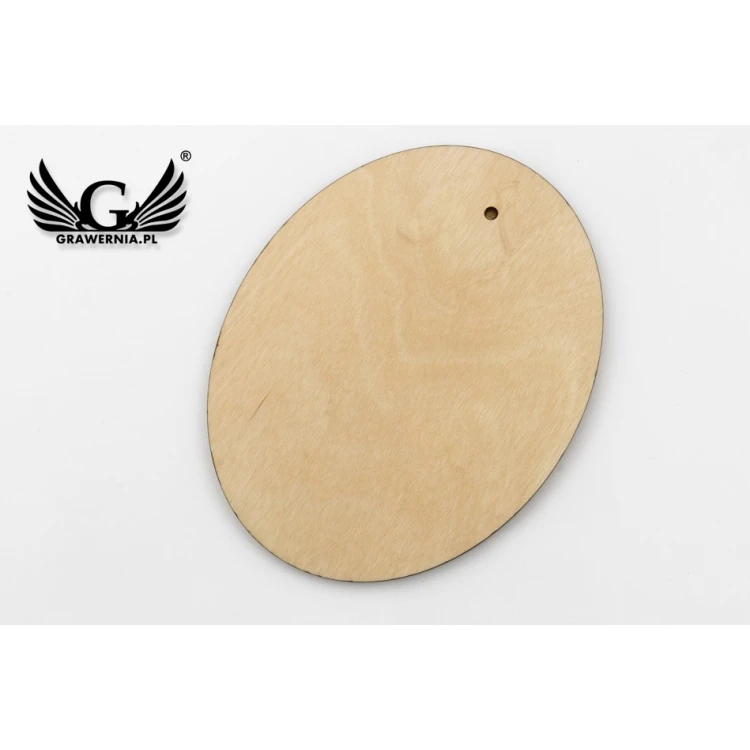 Wooden Diploma Oval Retro - size: 146x186mm - NAT022