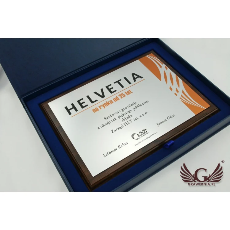 Anniversary Diploma Horizontal - UV Color Print - DUV011
