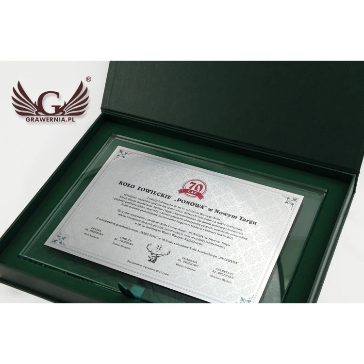 Anniversary Diploma - Horizontal - UV Color Print - DUV021