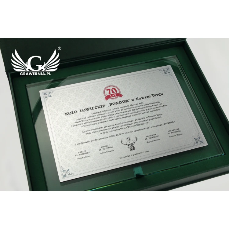 Anniversary Diploma - Horizontal - UV Color Print - DUV021