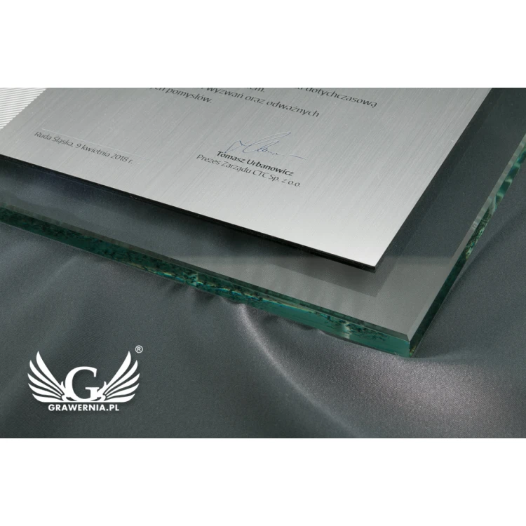 Anniversary Diploma - Horizontal - UV Color Print and Embossed Logo - DUV027