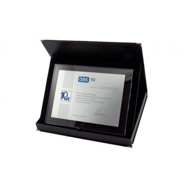Anniversary Diploma - Horizontal - UV Color Print and Embossed Logo - DUV027