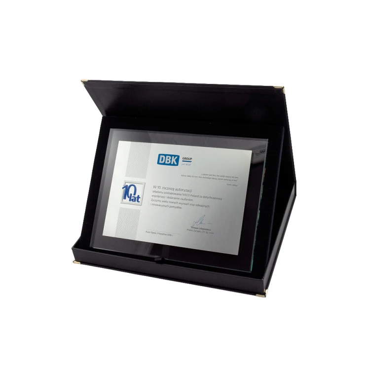 Anniversary Diploma - Horizontal - UV Color Print and Embossed Logo - DUV027