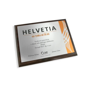 Anniversary Diploma Horizontal - UV Color Print - DUV011