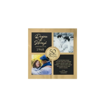 Quatro Gold Anniversary Diploma - Golden Mirror - DS023