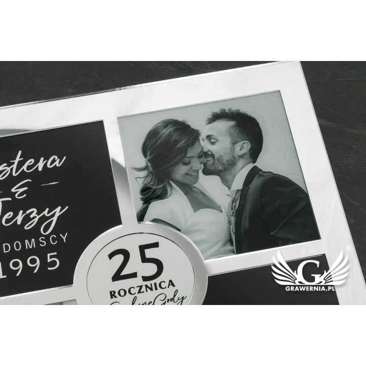 Quatro Silver Anniversary Diploma - Silver Mirror - DS026