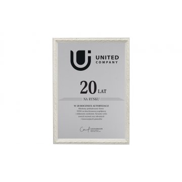 Anniversary Diploma in Frame - Silver Engraving Laminate - DWR7