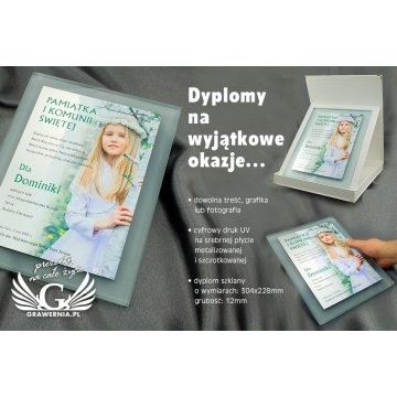 Communion Certificate - Colorful UV Print - DUV002