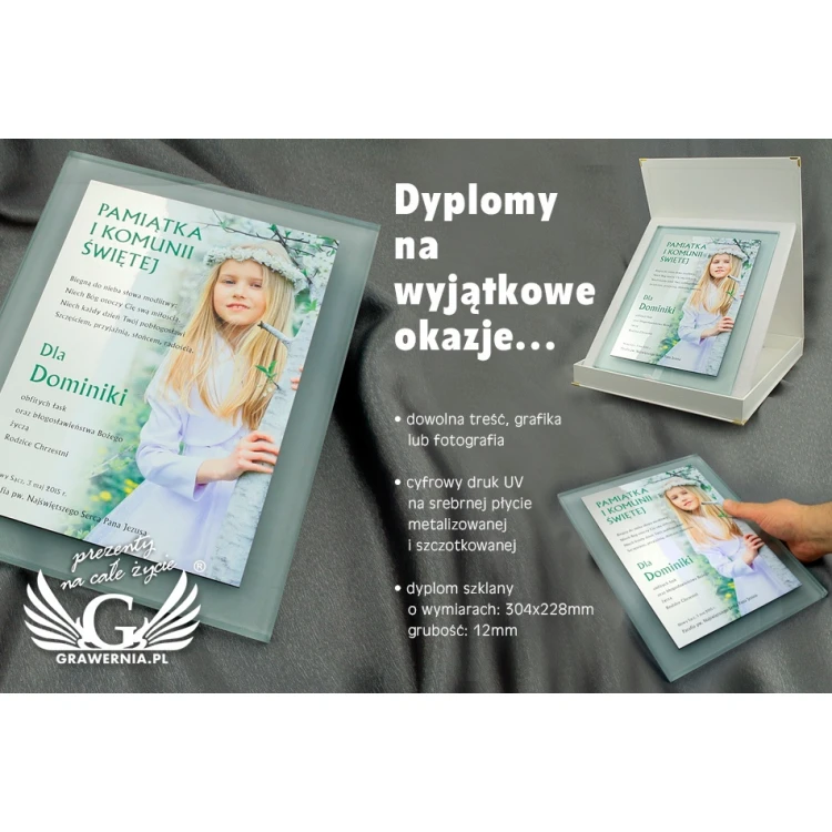 Communion Certificate - Colorful UV Print - DUV002