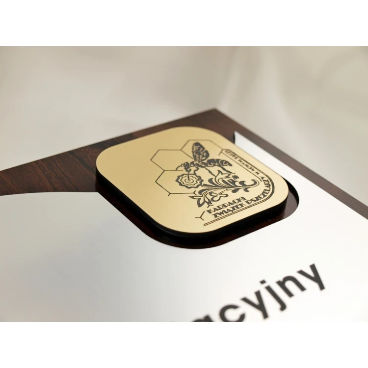DIPLOMA - CONGRATULATORY LETTER LASER ENGRAVED - vertical - SL059