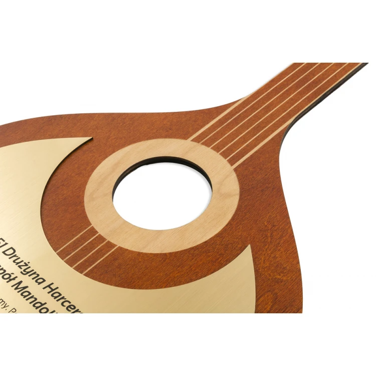 Laser Engraved Mandolin Diploma - size 500x260 mm - DRE009