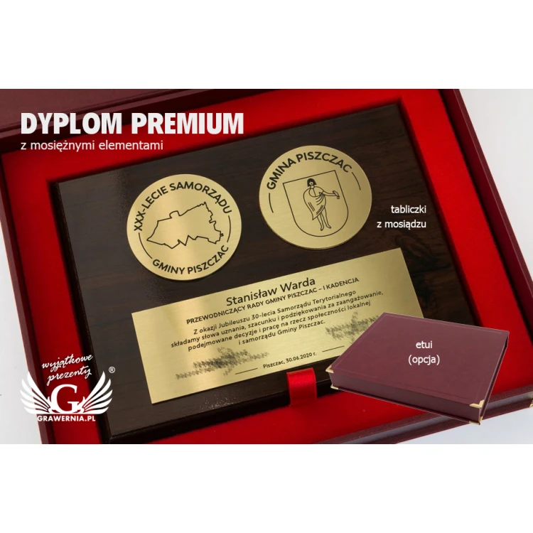 MD2 Diploma with Brass 1.6mm - Two Medals and Plaque - DS028