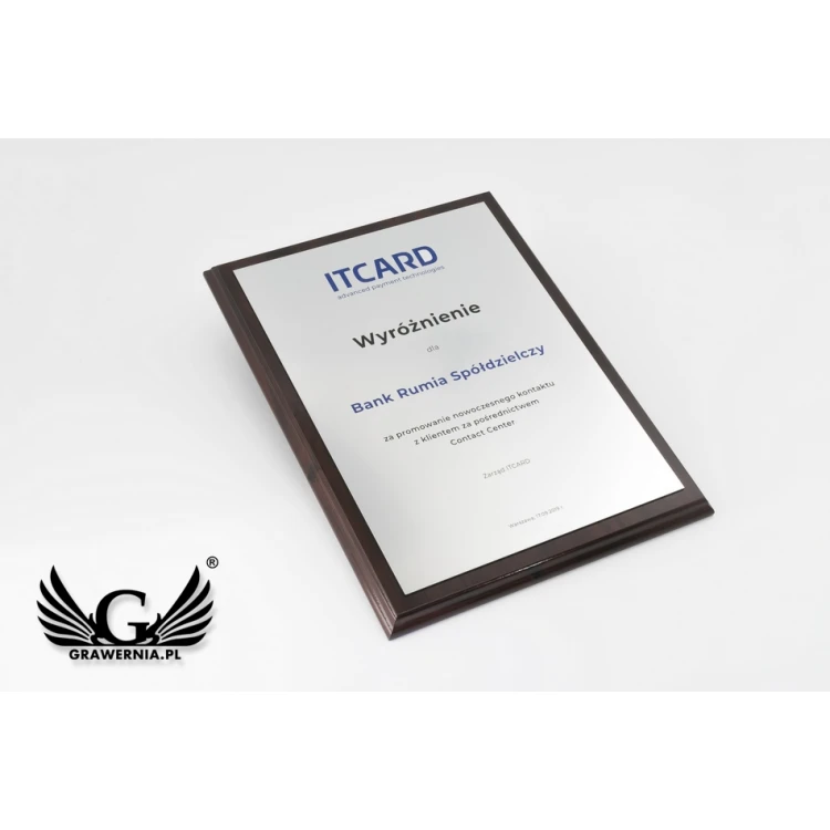 DIPLOMA MD3 - Recognition Diploma with UV Print and Engraving - DUV040