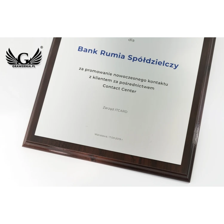 DIPLOMA MD3 - Recognition Diploma with UV Print and Engraving - DUV040