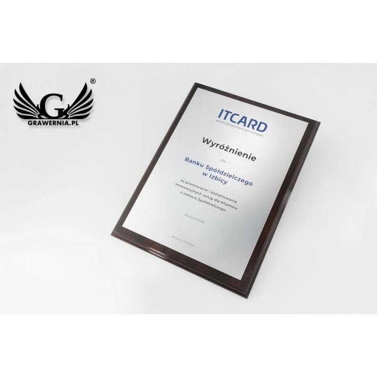 DIPLOMA MD3 - Recognition Diploma with UV Print and Engraving - DUV040
