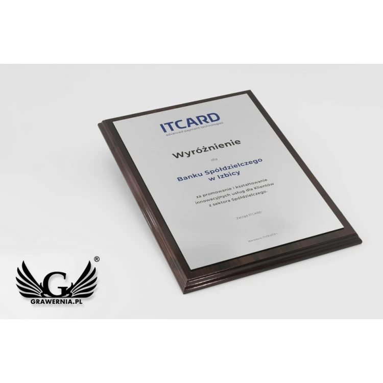 DIPLOMA MD3 - Recognition Diploma with UV Print and Engraving - DUV040