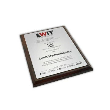 DIPLOMA MD3 - Anniversary diploma with embossed logo - DS036