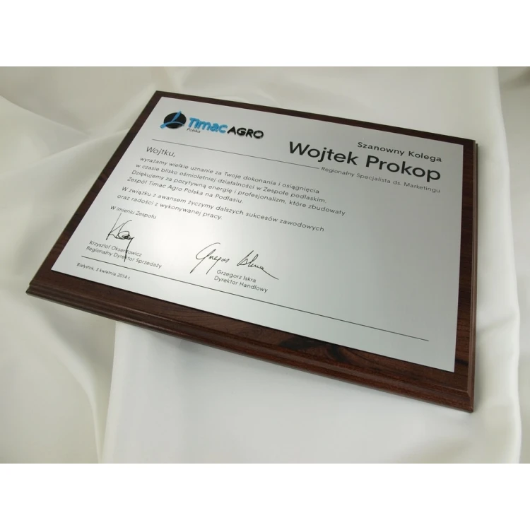 Metallic Diploma with Embossed Logo - SL034