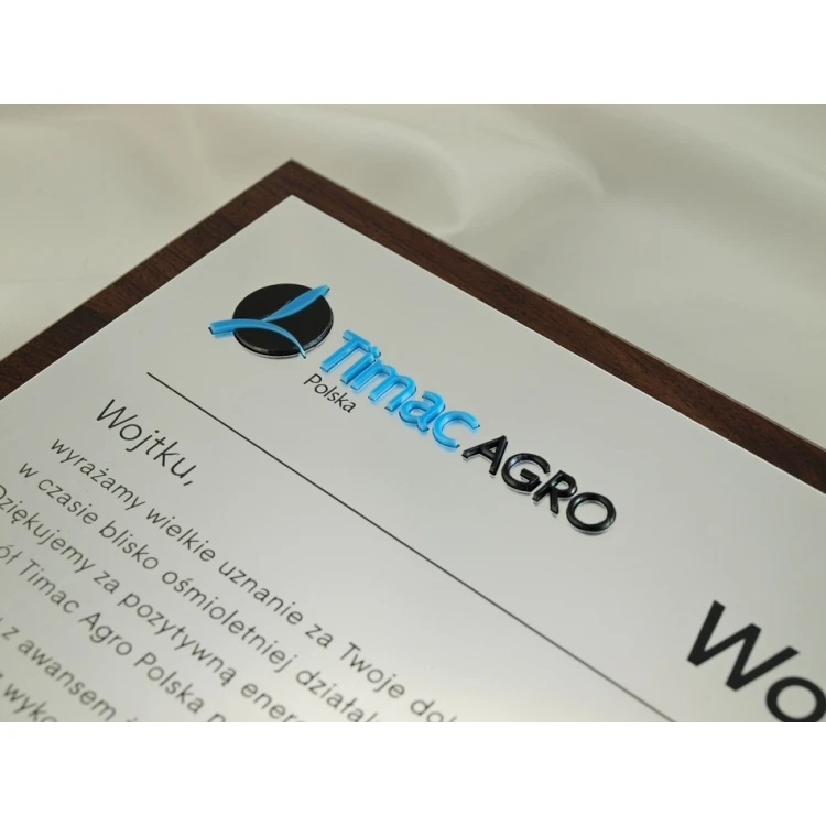 Metallic Diploma with Embossed Logo - SL034