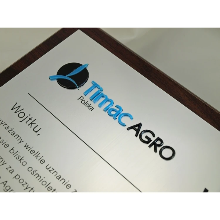 Metallic Diploma with Embossed Logo - SL034