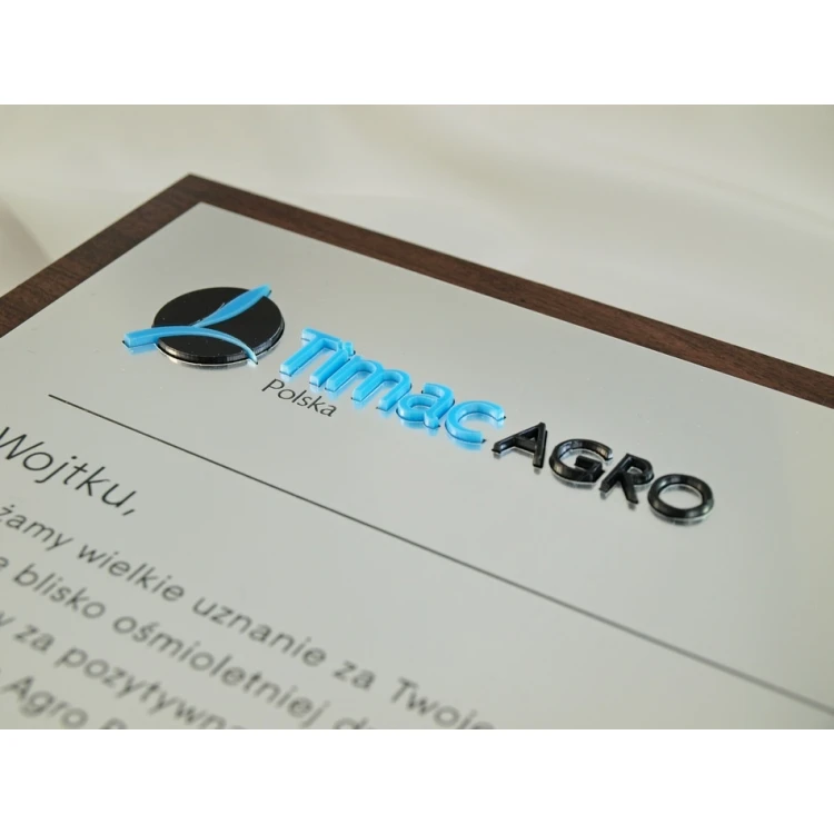 Metallic Diploma with Embossed Logo - SL034