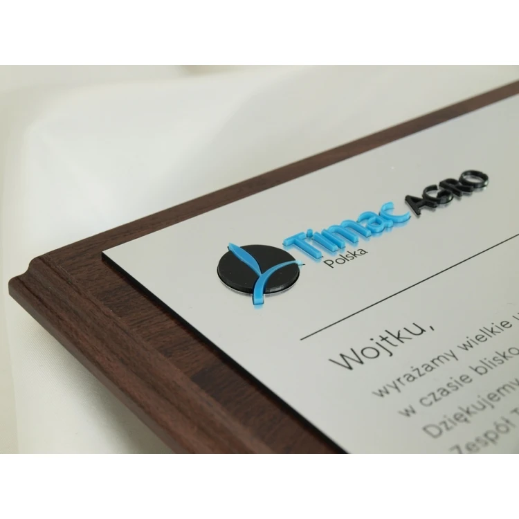 Metallic Diploma with Embossed Logo - SL034
