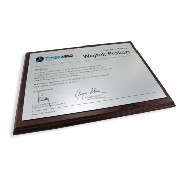 Metallic Diploma with Embossed Logo - SL034