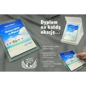 Honeymoon Week Diploma - Colorful UV Print - DUV003