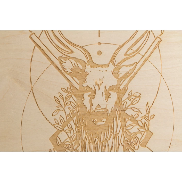 Hunting Diploma in Wooden Frame - A3 - Laser Engraved - NAT017