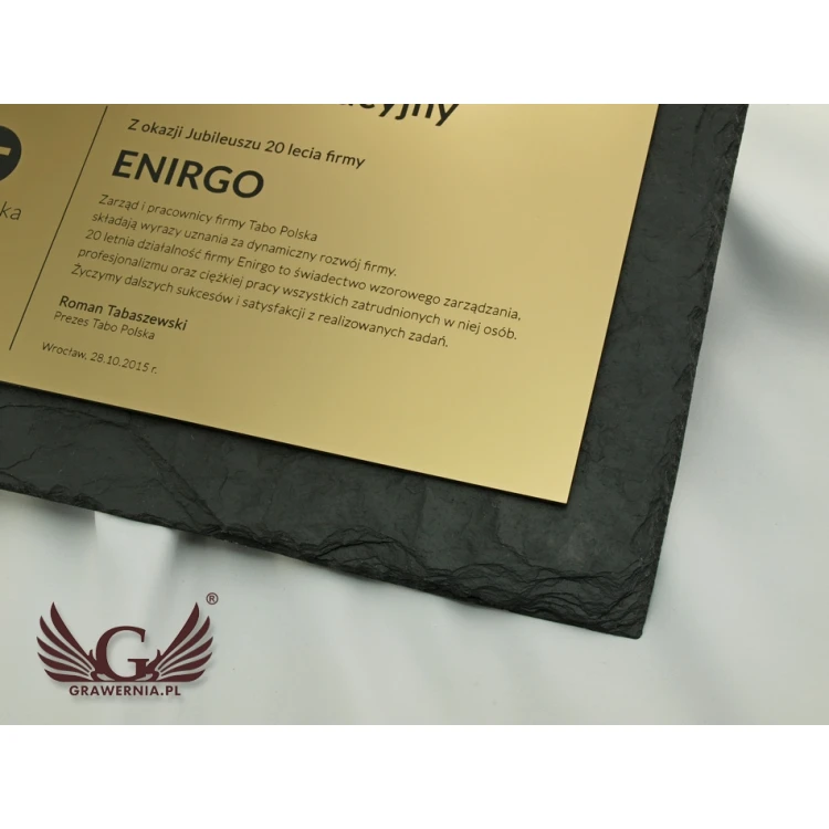 Slate Stone Diploma - DK001 - Horizontal