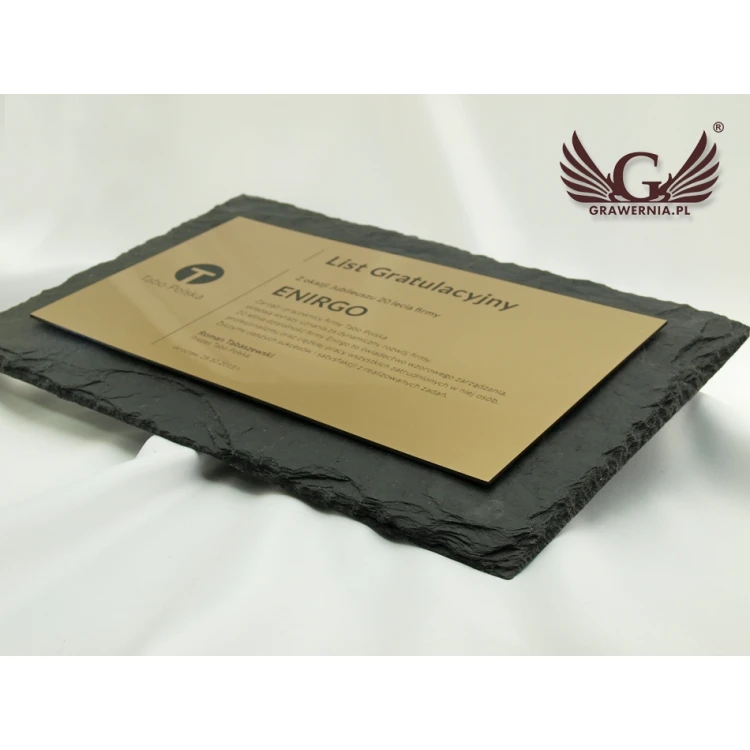 Slate Stone Diploma - DK001 - Horizontal