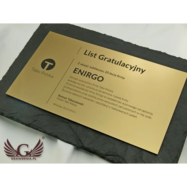 Slate Stone Diploma - DK001 - Horizontal