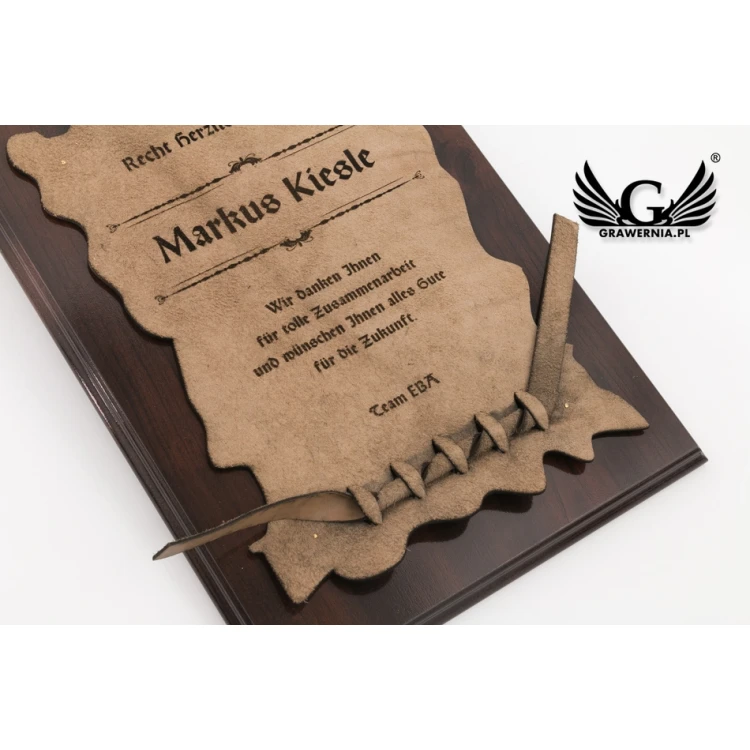 Diploma on Leather - Pattern B - DSK002