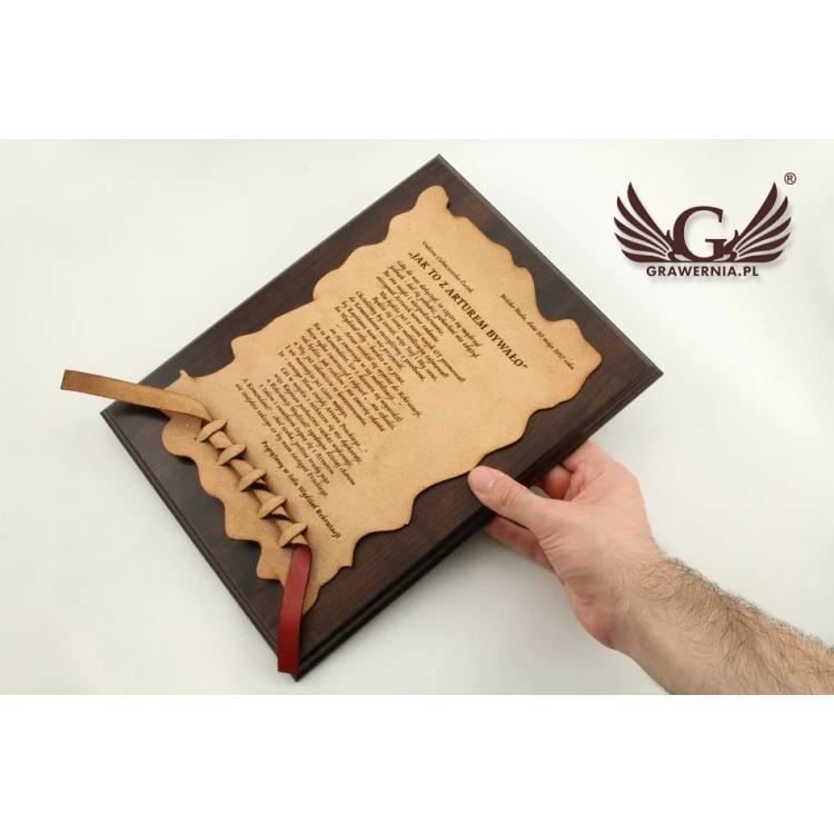Diploma on Leather - Pattern B - DSK002