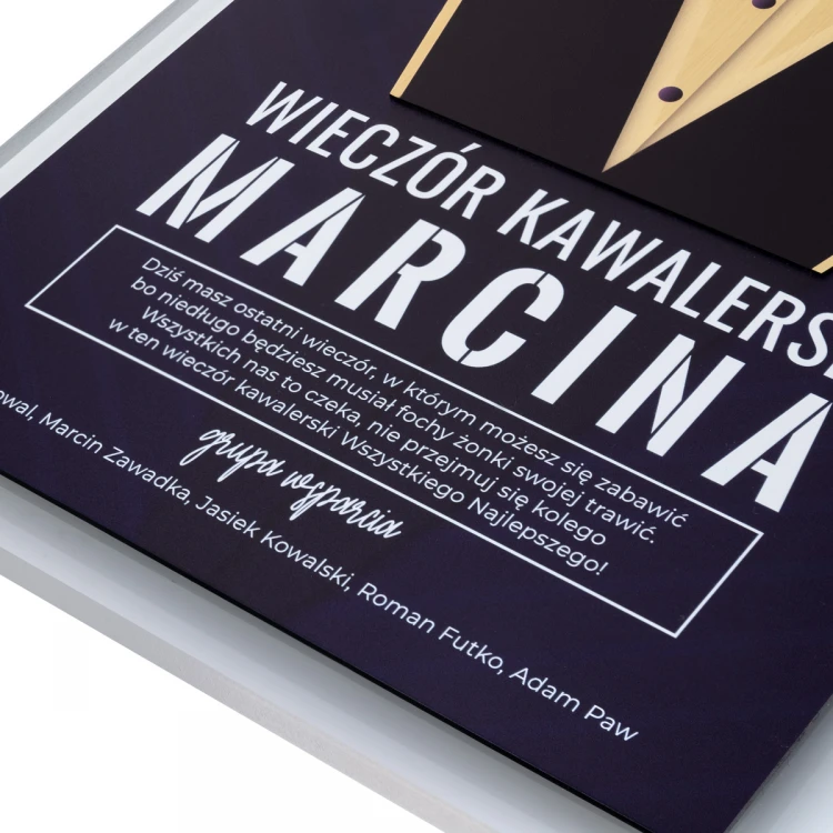 Bachelor Party Diploma - Colorful UV Print - DUV092