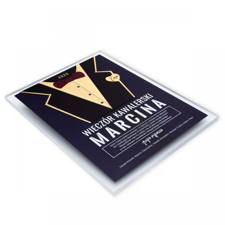 Bachelor Party Diploma - Colorful UV Print - DUV092