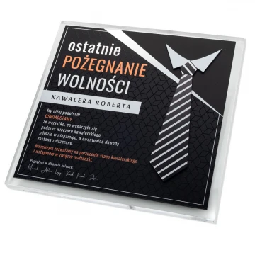 Bachelor Party Diploma - Square - Colorful UV Print - DUV093