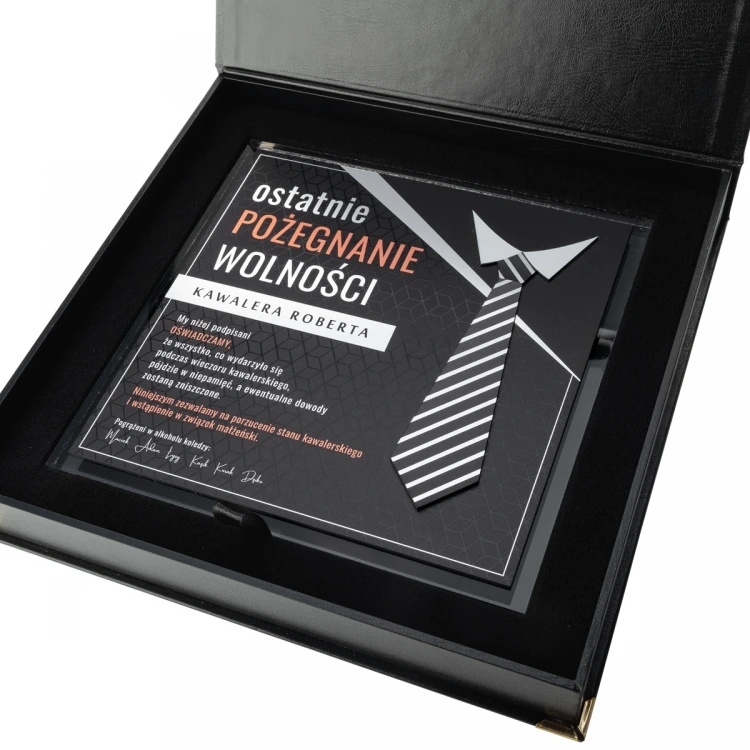 Bachelor Party Diploma - Square - Colorful UV Print - DUV093