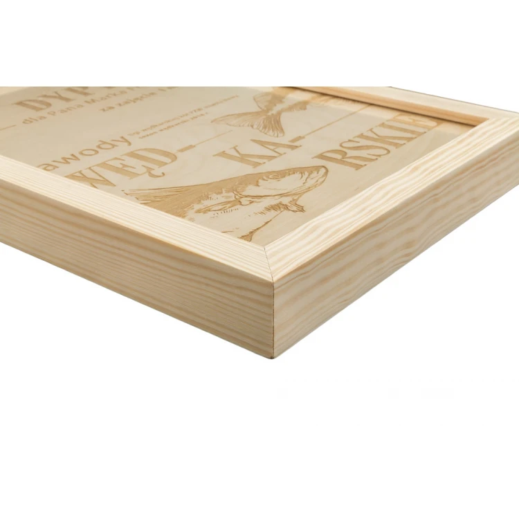 Natural Diploma in Wooden Frame - A4 - Laser Engraved - NAT001