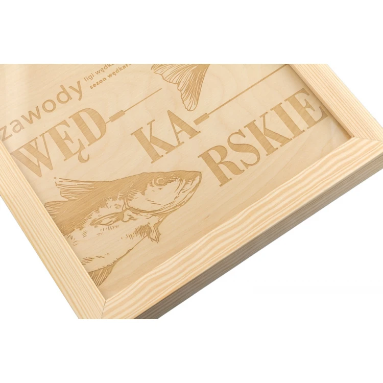 Natural Diploma in Wooden Frame - A4 - Laser Engraved - NAT001