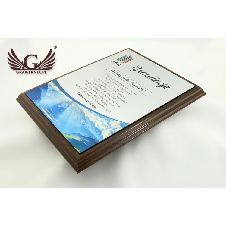 Commemorative Diploma MD154 size 25.5x20cm - UV color print - DUV014