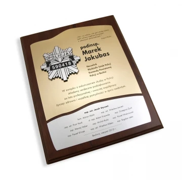 Souvenir Diploma with Police Logo - SL014