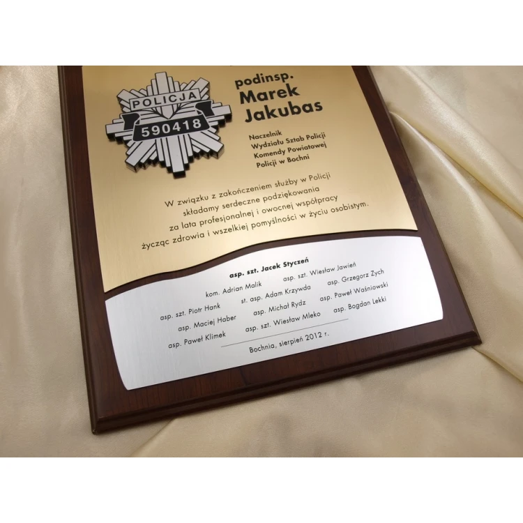 Souvenir Diploma with Police Logo - SL014