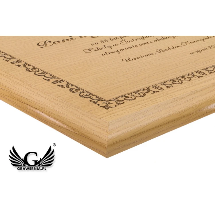 Laser Engraved Prospect Diploma - size: 305x228mm - DS029