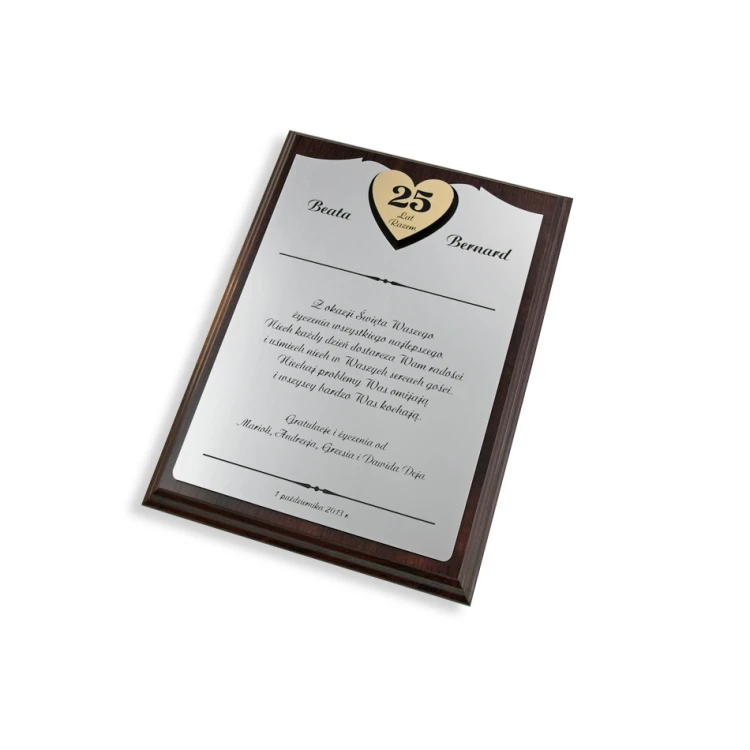 ANNIVERSARY CERTIFICATE - DS012