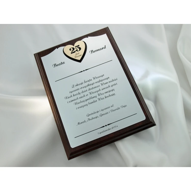 ANNIVERSARY CERTIFICATE - DS012