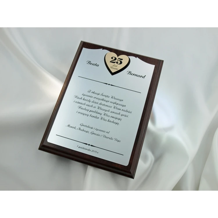 ANNIVERSARY CERTIFICATE - DS012